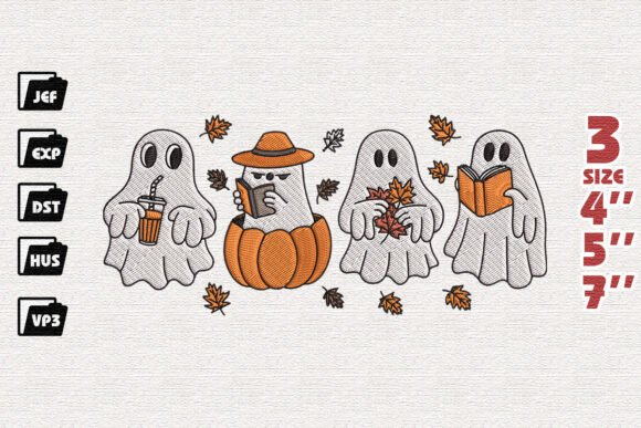 Bookish Halloween Embroidery File Review