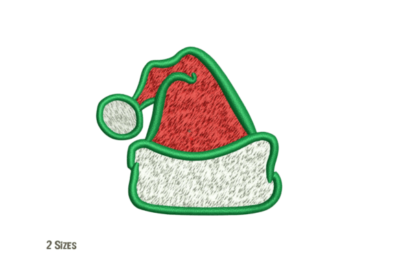 Christmas Santa Hat Embroidery Design