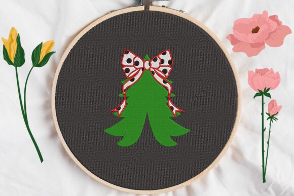 Christmas Tree with Bow Embroidery Review