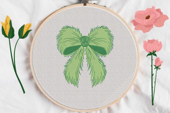 Green Bow Applique Embroidery Review