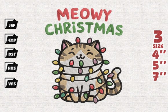 Kitten Holidays Embroidery Design Review
