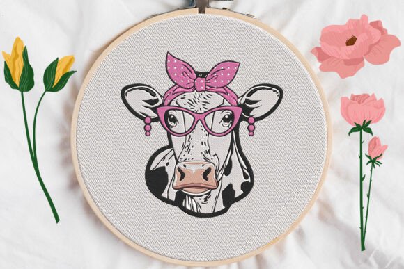 Mom Cow Embroidery Review
