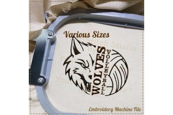 Wolf Volleyball Embroidery Design Review